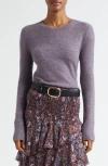 Isabel Marant Étoile Obiray Baby Alpaca Blend Crewneck Sweater In Purple