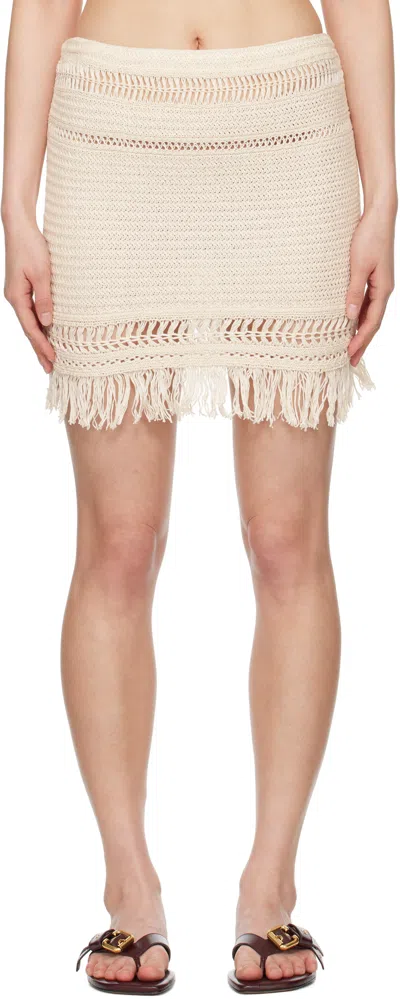 ISABEL MARANT ÉTOILE OFF-WHITE ARDENA MINISKIRT
