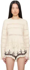 Isabel Marant Étoile Off-white Azilis Sweater In Ecru