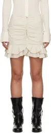 Isabel Marant Étoile Off-white Breenea Miniskirt In Ecru