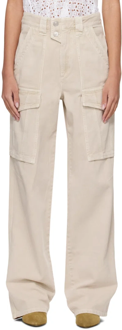 Isabel Marant Étoile Off-white Heilani Jeans In 23ec Ecru