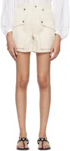 Isabel Marant Étoile Off-white Jemmy Shorts In 23ec Ecru