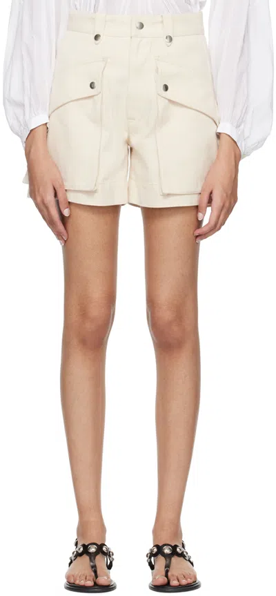Isabel Marant Étoile Off-white Jemmy Shorts In 23ec Ecru