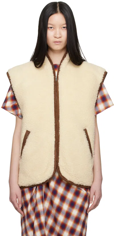 Isabel Marant Étoile Off-white Maximilia Vest In 23ec Ecru