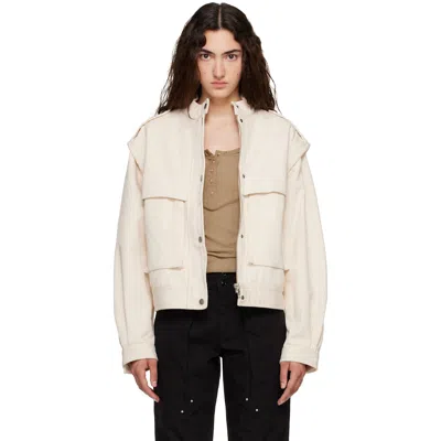 Isabel Marant Étoile Off-white Edany Jacket In 23ec Ecru