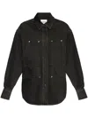 Isabel Marant Étoile Long Sleeve Denim Jacket In Black