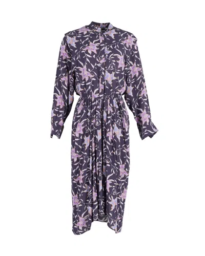 Isabel Marant Étoile Okley Midi Dress In Floral Print Viscose In Multi