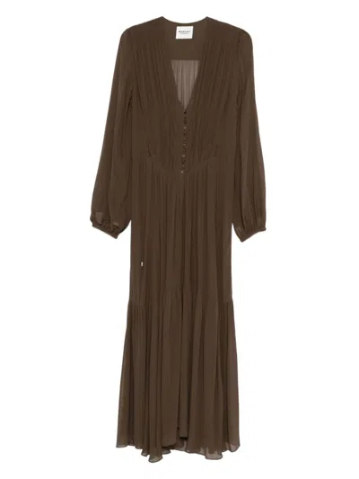 ISABEL MARANT ÉTOILE OLIVE BRIANE MAXI DRESS