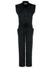ISABEL MARANT ÉTOILE ONE-PIECE JUMPSUIT IN BLACK VISCOSE BLEND