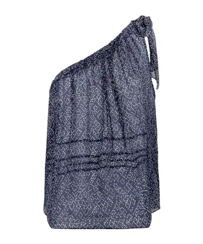 Isabel Marant Étoile Neslya One-shoulder Top In Blue