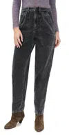 Isabel Marant Étoile Onyta Corduroy Trousers Vintage Black In Black