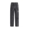 Isabel Marant Étoile Ribbed Velvet Pants In Black