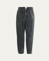 Isabel Marant Étoile Onyta Tapered Corduroy Jeans In Gray