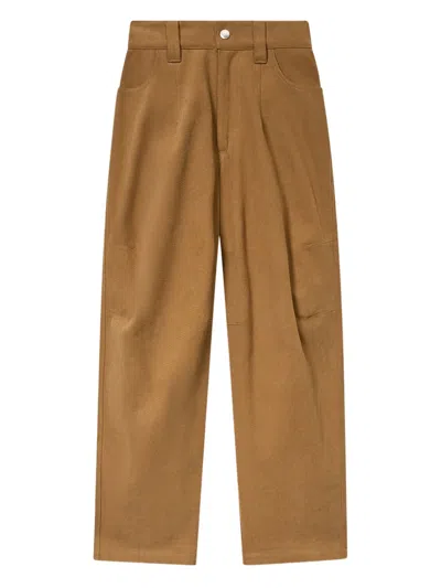 Isabel Marant Étoile Opalyna Button Trousers In Brown