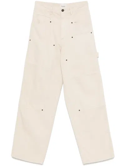 Isabel Marant Étoile Ophra Jeans In Neutrals