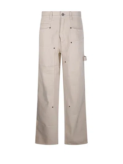 Isabel Marant Étoile Isabel Marant Etoile Ophra Loose Fit Fine Denim Jeans In Beige
