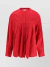 Isabel Marant Étoile Marant Etoile Women Plalia Biologic Cotton And Viscose Shirt In Red