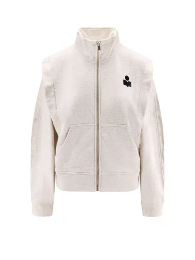 Isabel Marant Étoile Organic Cotton Blend Sweatshirt In Neutral