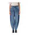 Isabel Marant Étoile Oriane Side-seam Detail Jeans In Blue