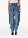 Isabel Marant Étoile Oriane Side-seam Detail Jeans In Blue