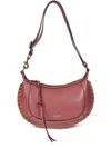 Isabel Marant Étoile Moon Gz Shoulder Bag With Studded Trim In Pink