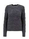 Isabel Marant Étoile Marant Etoile Women Alpaca Blebd Sweater With Embroideries In Grey