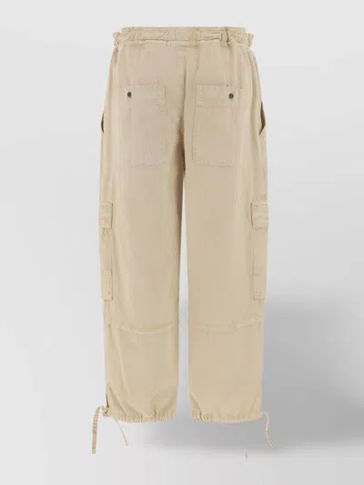 Isabel Marant Étoile Oversize Cargo Pants Monochrome Pattern In Brown