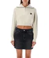 Isabel Marant Étoile Isabel Marant Etoile Oxane Zip Cropped Cardigan In Grey