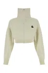 Isabel Marant Étoile Isabel Marant Etoile Oxane Zip Cropped Cardigan In Light Grey