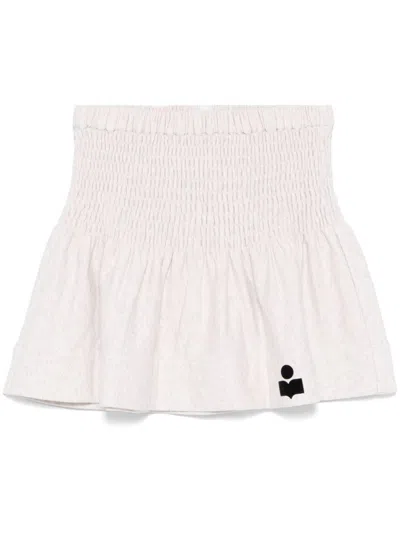 Isabel Marant Étoile 'pacifica' Flare Ecru Miniskirt Marant Etoile