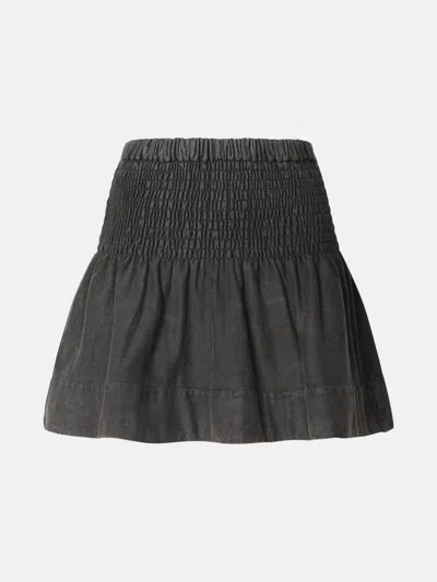 Isabel Marant Étoile 'pacifica' Grey Cotton Skirt In Black