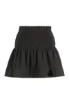 Isabel Marant Étoile Isabel Marant Etoile Charcoal Cotton Pacifica Mini Skirt In Black
