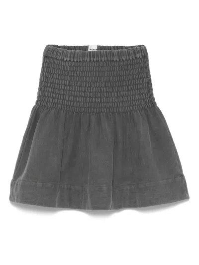 Isabel Marant Étoile Pacifica Mini Skirt In Dark Gray
