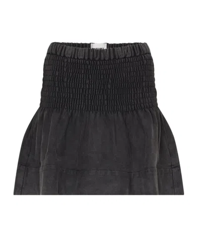 Isabel Marant Étoile Pacifica Skirt In Faded Black