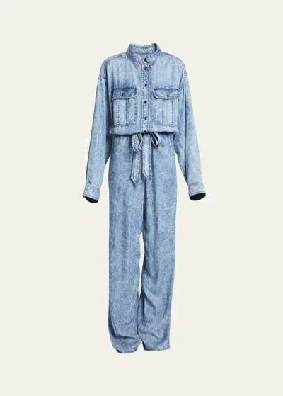Isabel Marant Étoile Paige Denim Jumpsuit In Blue