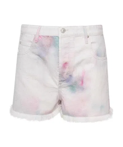 ISABEL MARANT ÉTOILE LESIABB TIE-DYE DENIM SHORTS