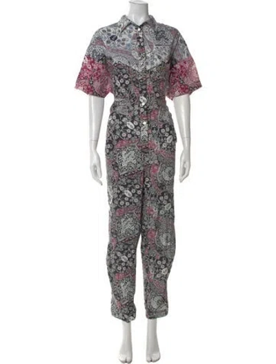 Pre-owned Isabel Marant Étoile Paisley Print Jumpsuit In Multi