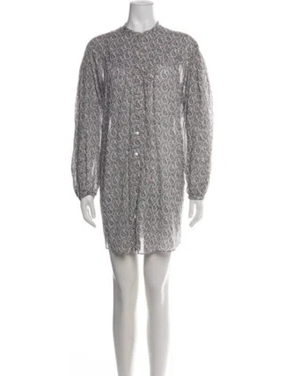 Pre-owned Isabel Marant Étoile Paisley Print Mini Dress In Green