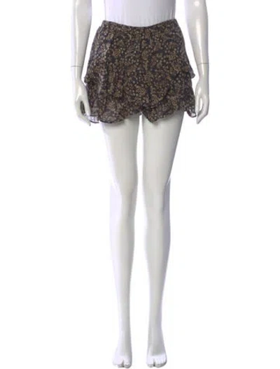Pre-owned Isabel Marant Étoile Paisley Print Mini Shorts In Neutral