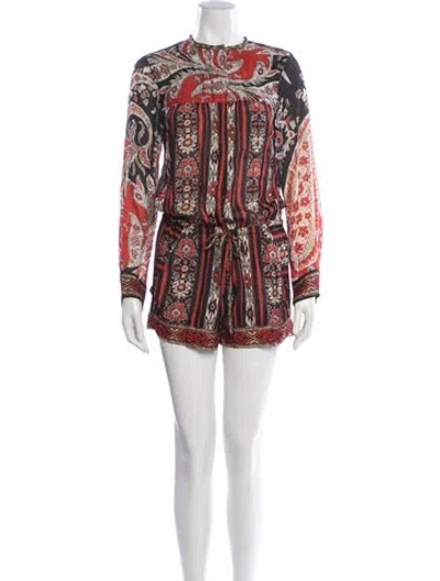 Pre-owned Isabel Marant Étoile Paisley Print Romper In Multi