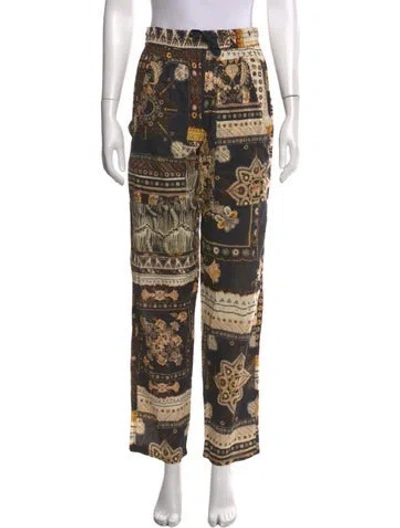Pre-owned Isabel Marant Étoile Paisley Print Wide Leg Pants In Multicolor