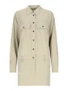Isabel Marant Étoile Knee Length Dress With Chest And Side Pockets In Green