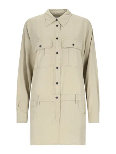 ISABEL MARANT ÉTOILE 'PALVINA' MINI CHEMISIER DRESS