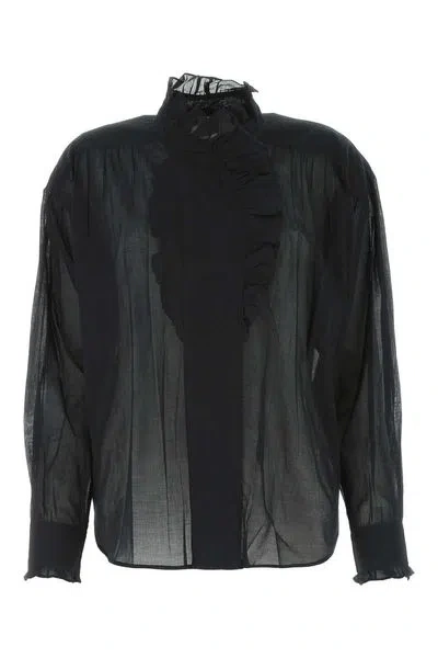 Isabel Marant Étoile Buttoned Long-sleeved Shirt In Black