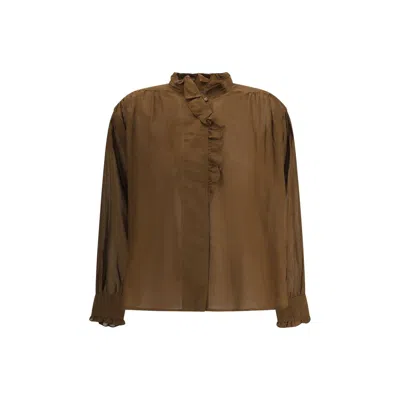 Isabel Marant Étoile Pamias Blouse In Black