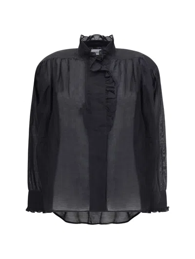 Isabel Marant Étoile Pamias Blouse In Black