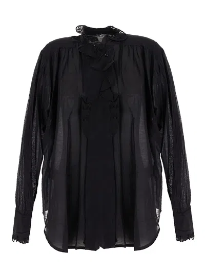 Isabel Marant Étoile Pamias Shirt In Cotton In Black