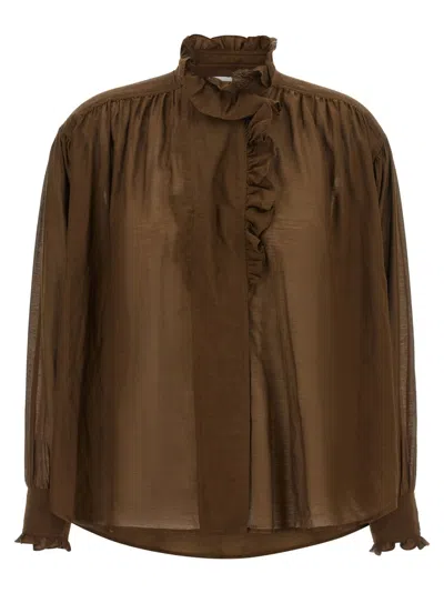 Isabel Marant Étoile "pamias" Top In Brown