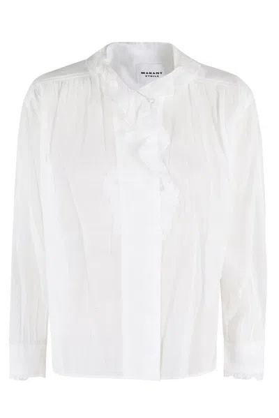 Isabel Marant Étoile Long Sleeve Shirt In White