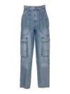 Isabel Marant Étoile Cargo Trousers Featuring Multiple Pockets In Blue